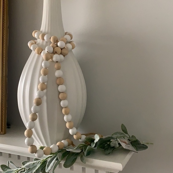Beaded garland two tones rustic farmhouse boho style mental home decor 6 Ft‎ - Picture 9 of 9